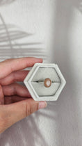 Bild in Galerie-Betrachter laden, 925 Silber Pfirsich Mondstein Ring (39pfo)
