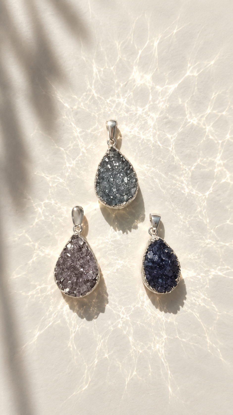 Amethyst Tropfen Anhänger (15tro)