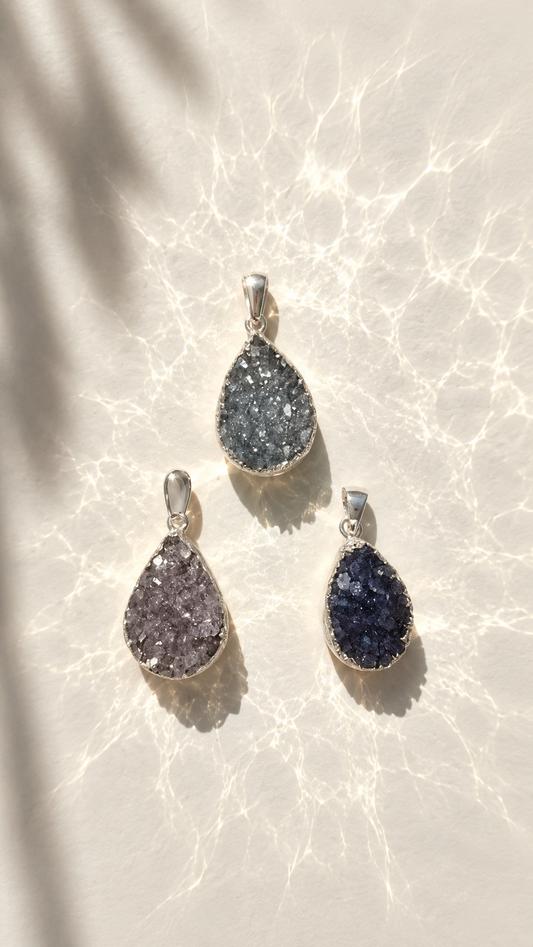 Amethyst Tropfen Anhänger (15tro)