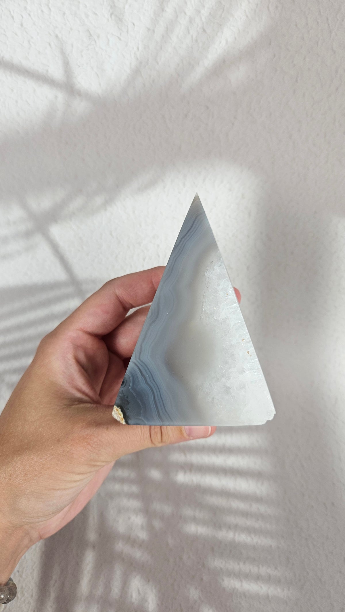 Druzy Achat Pyramide (40wy)