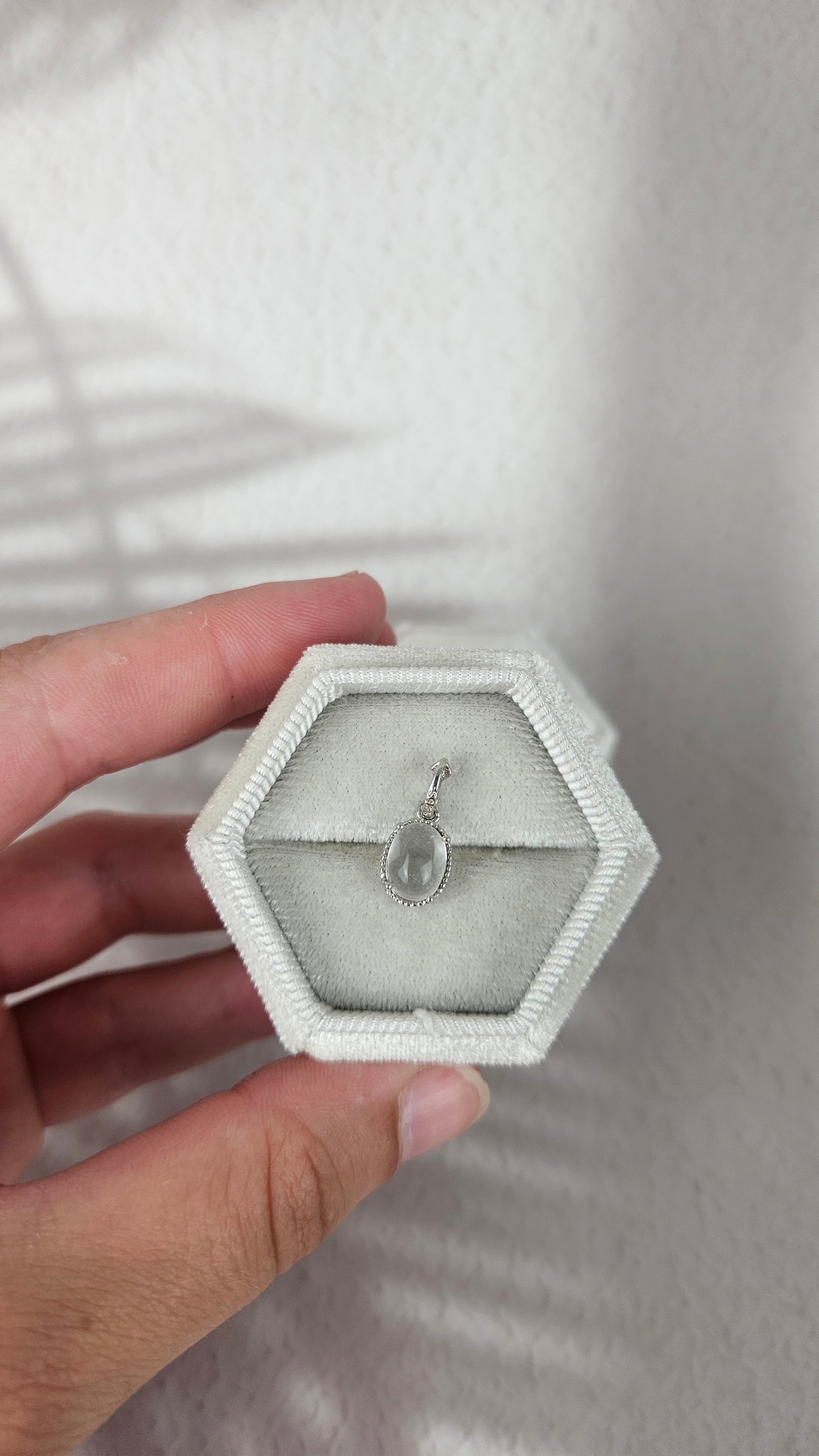 925 Silber Bergkristall Anhänger (26bey)