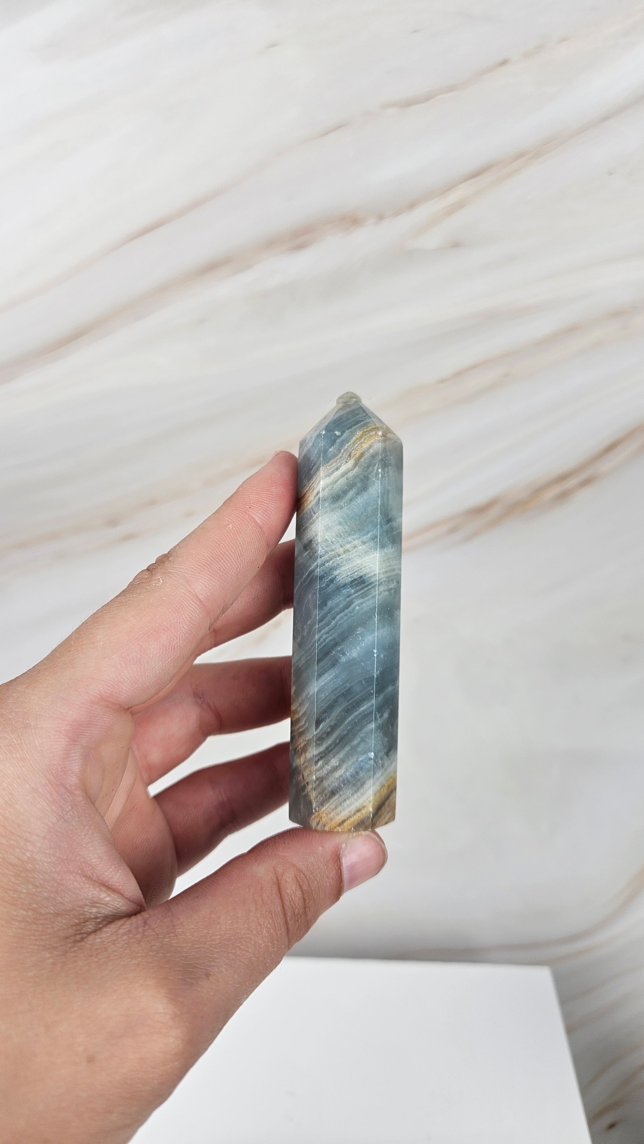 Blaue Onyx Spitze (13n)