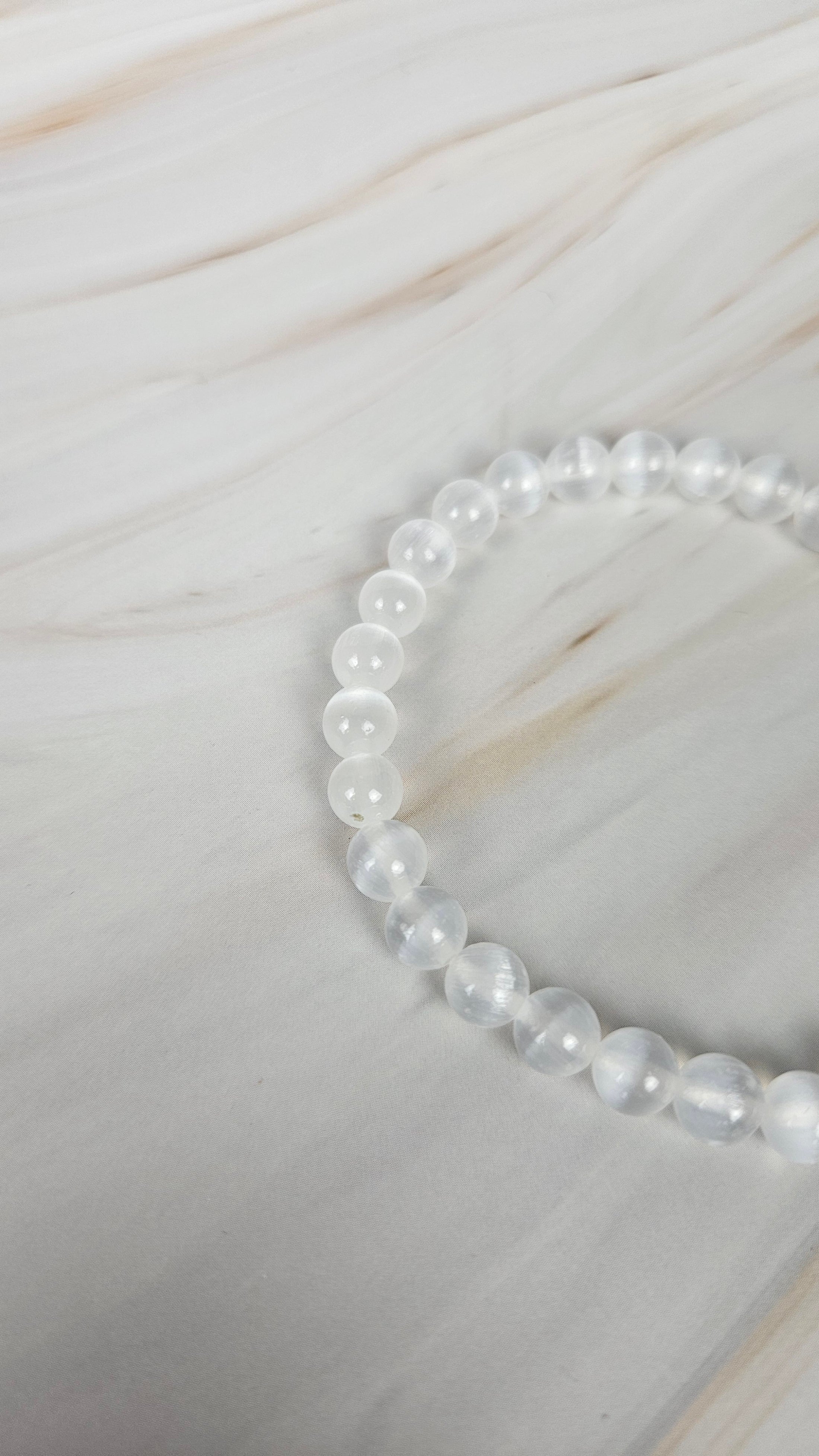 Selenit Kugelarmband (14seo)