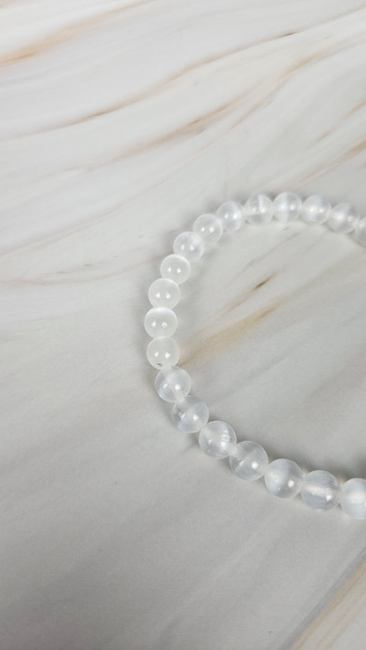 Selenit Kugelarmband (14seo)