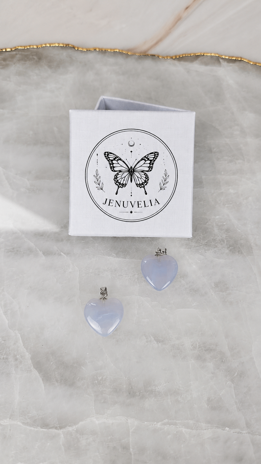 925 Silber Blue Lace Herz Kettenanhänger (19bll)