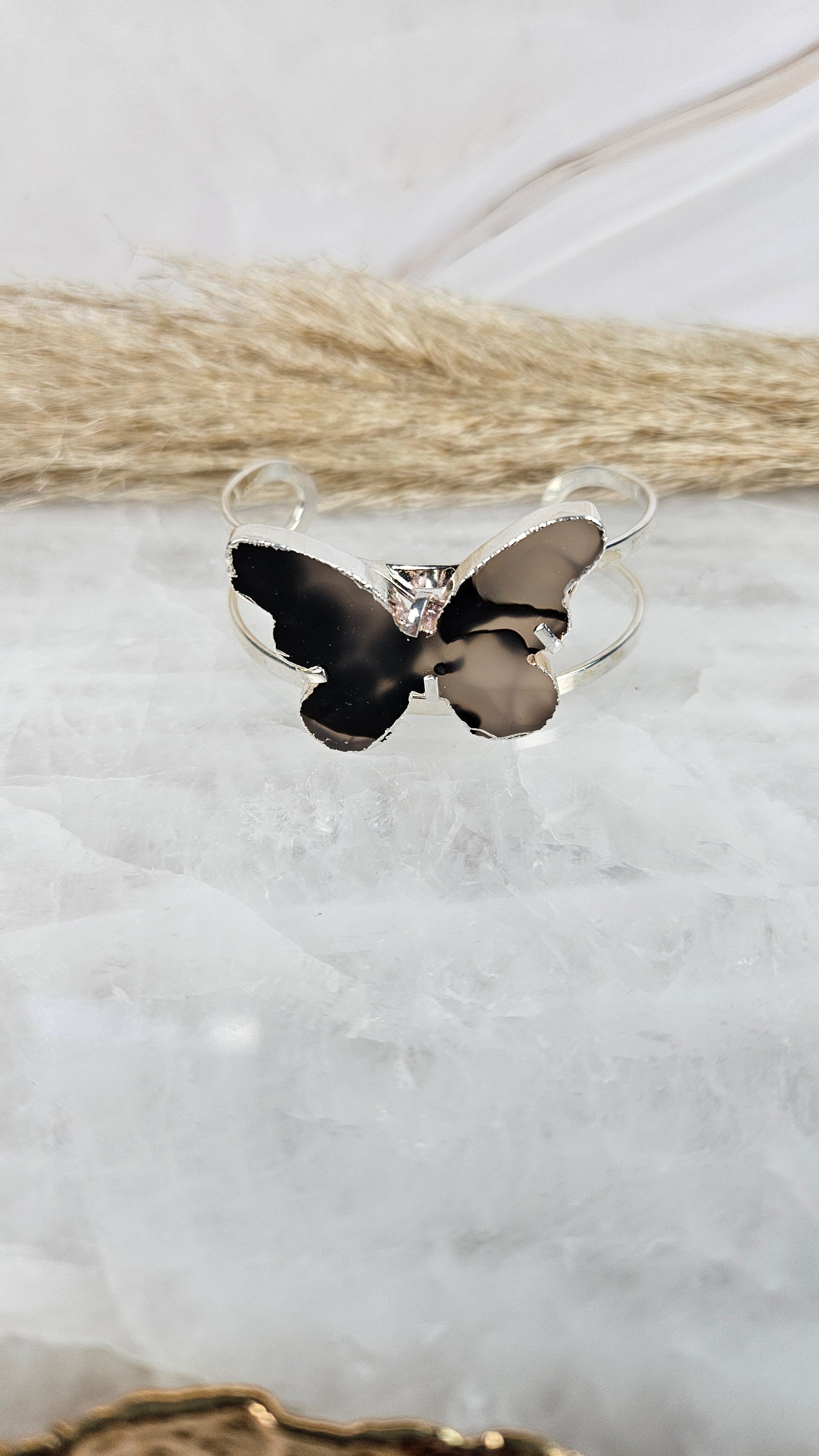 Achat Schmetterling Armreif in Silber (45sch)