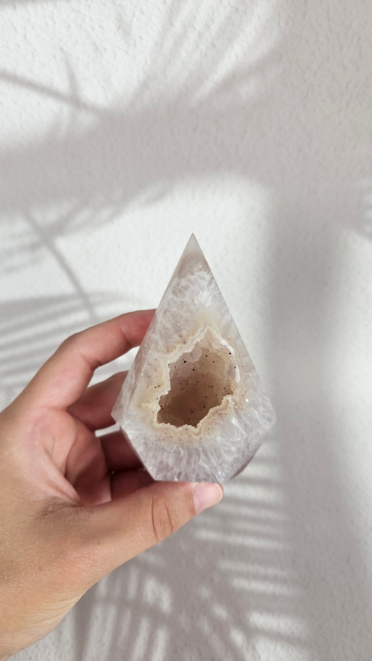 Druzy Achat Spitze (36ww)