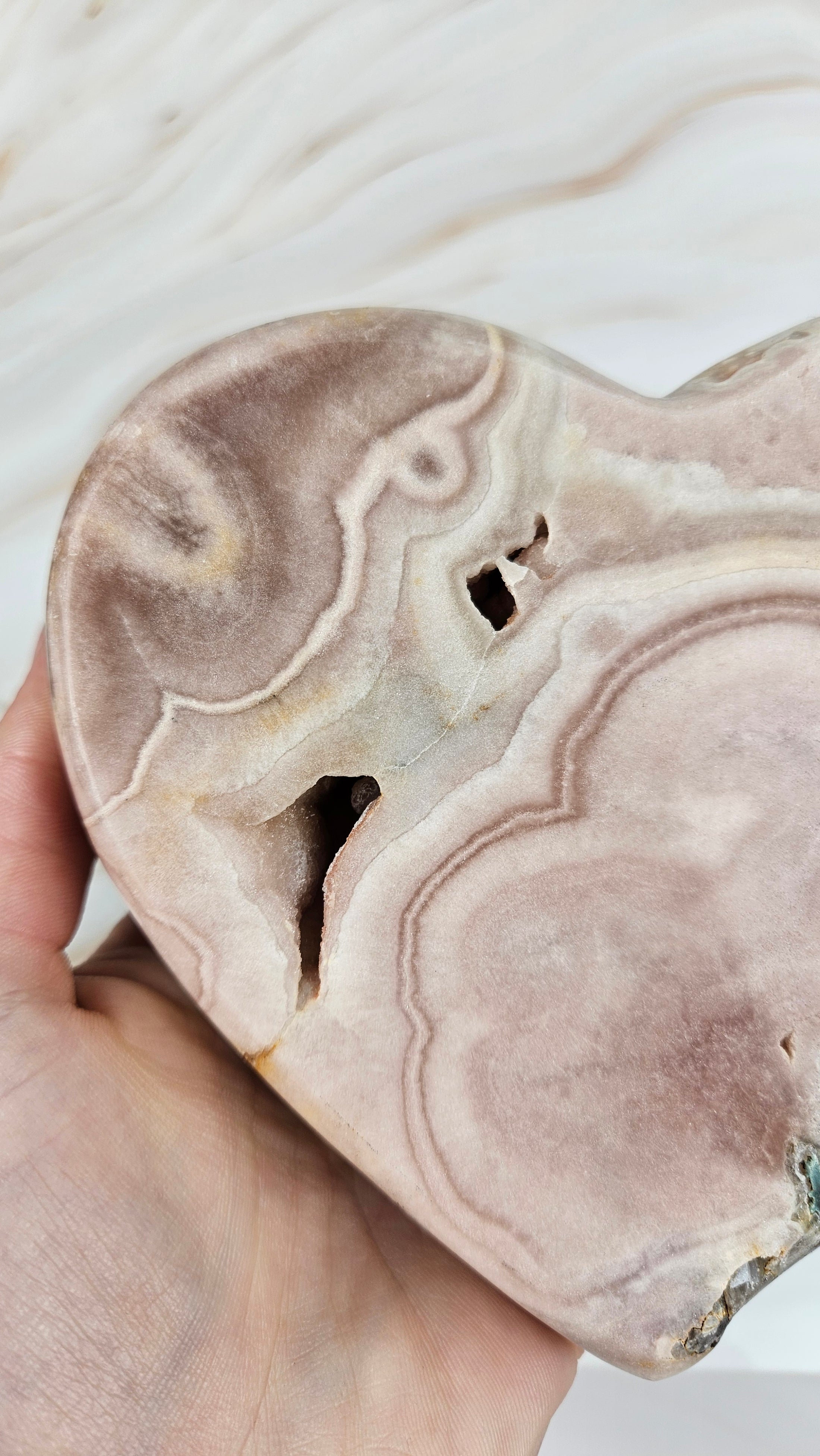 Druzy Pink Amethyst Herz (110it)
