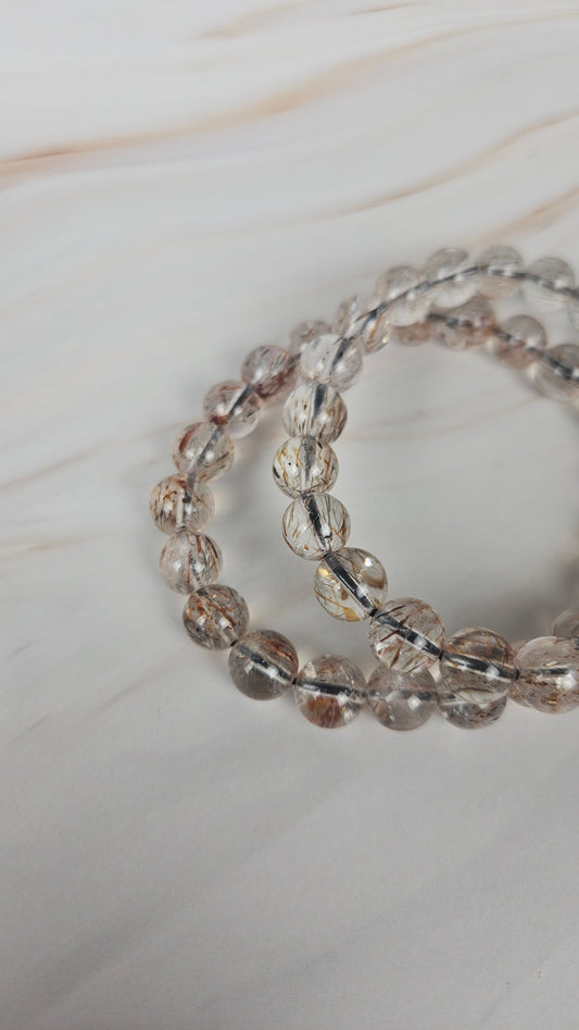 Kupferrutil Kugelarmband (16kup)