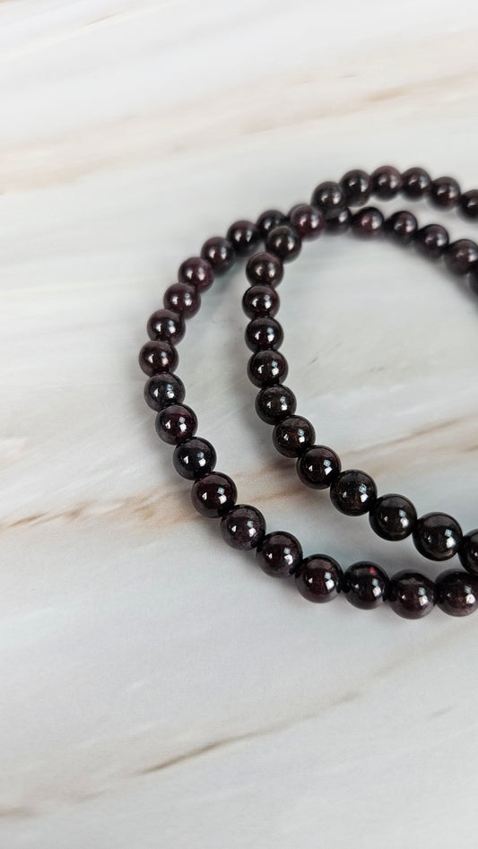 Dunkles Granat Kugelarmband (16ga)