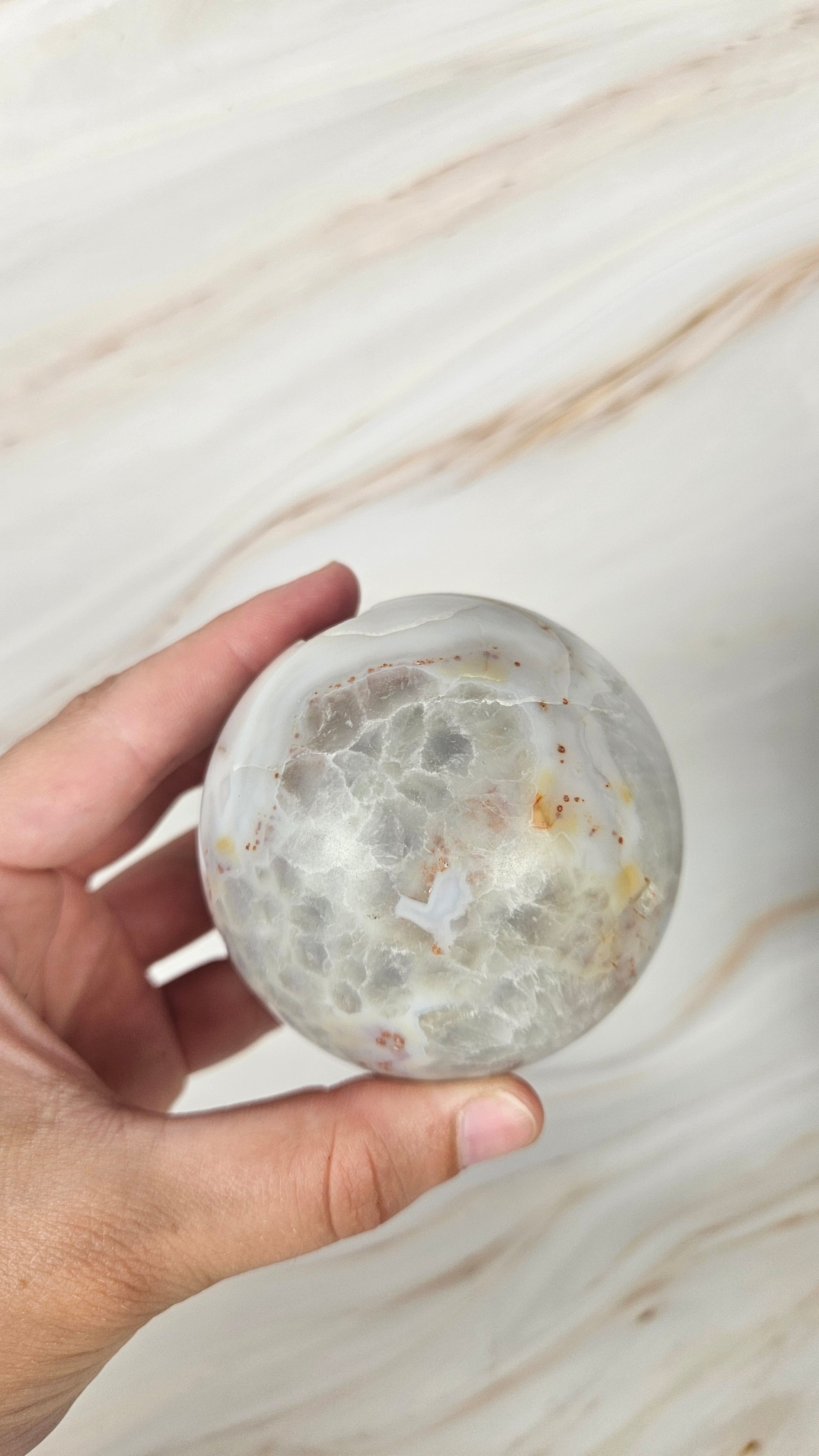 Druzy Achat Kugel (64d)