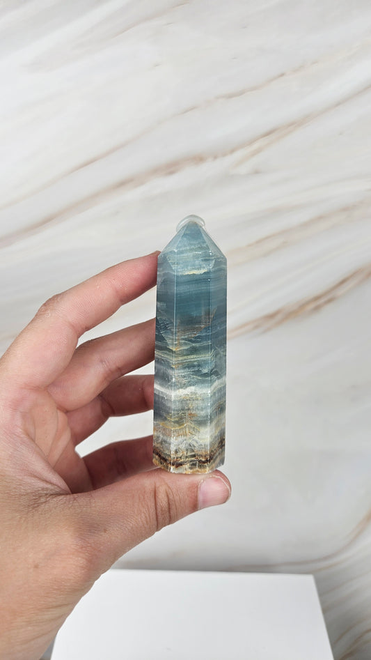 Blaue Onyx Spitze (14i)