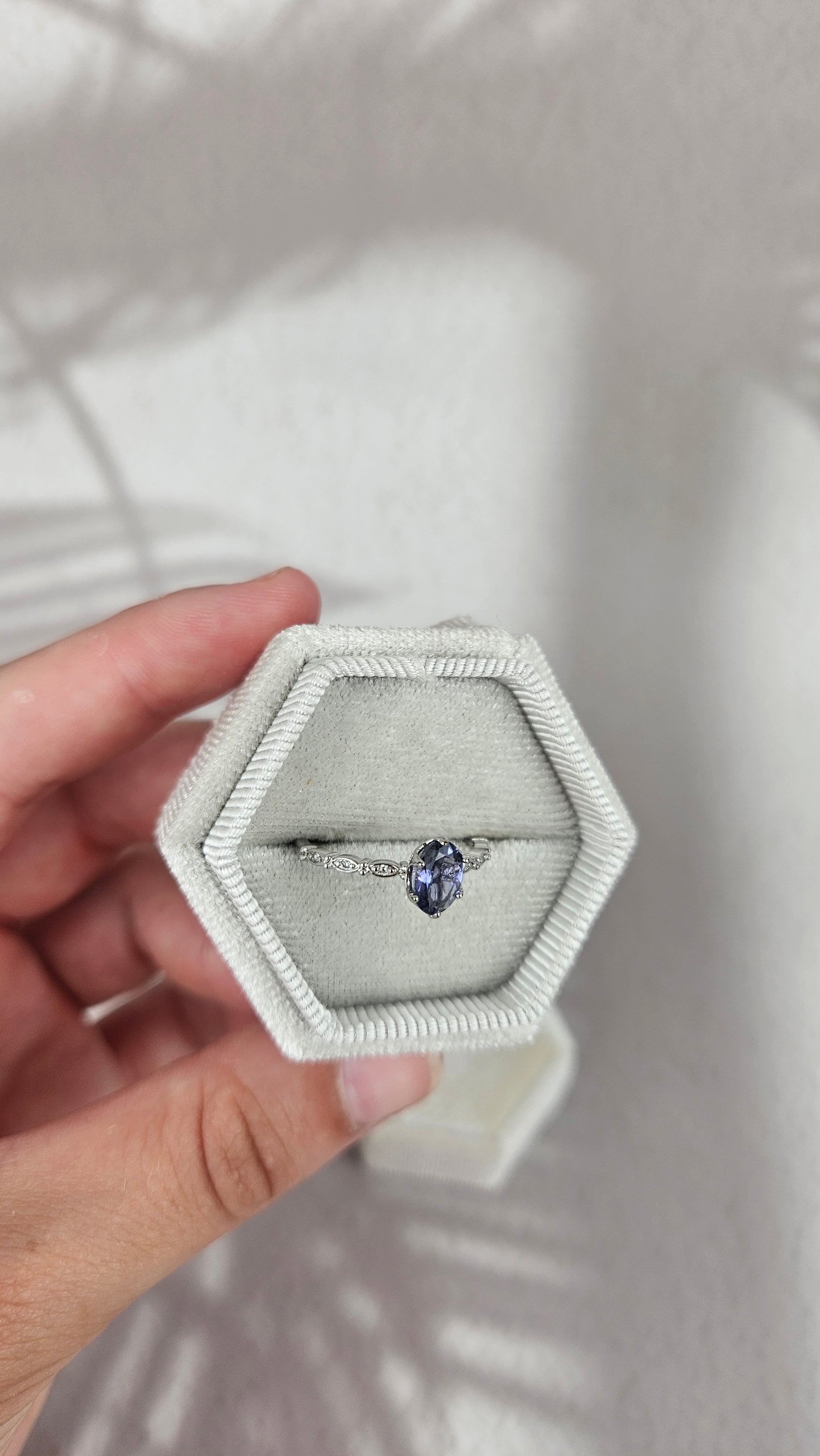 925 Silber Tansanit Ring (48tan)