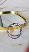 Bild in Galerie-Betrachter laden, Faccetiertes Amethyst Armband mit Magnetverschluss (19ams)
