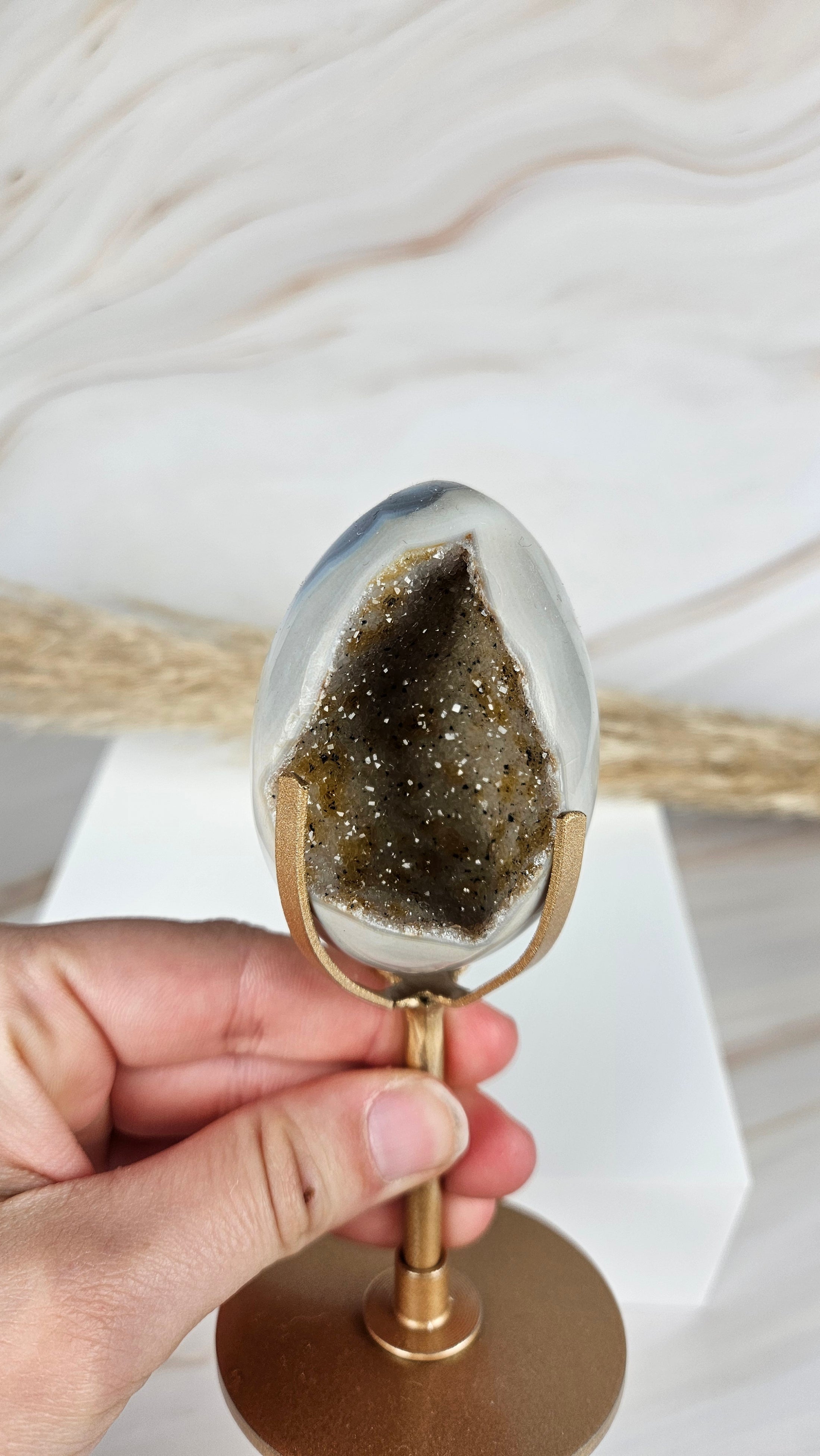 Druzy Achat Ei (53ei)