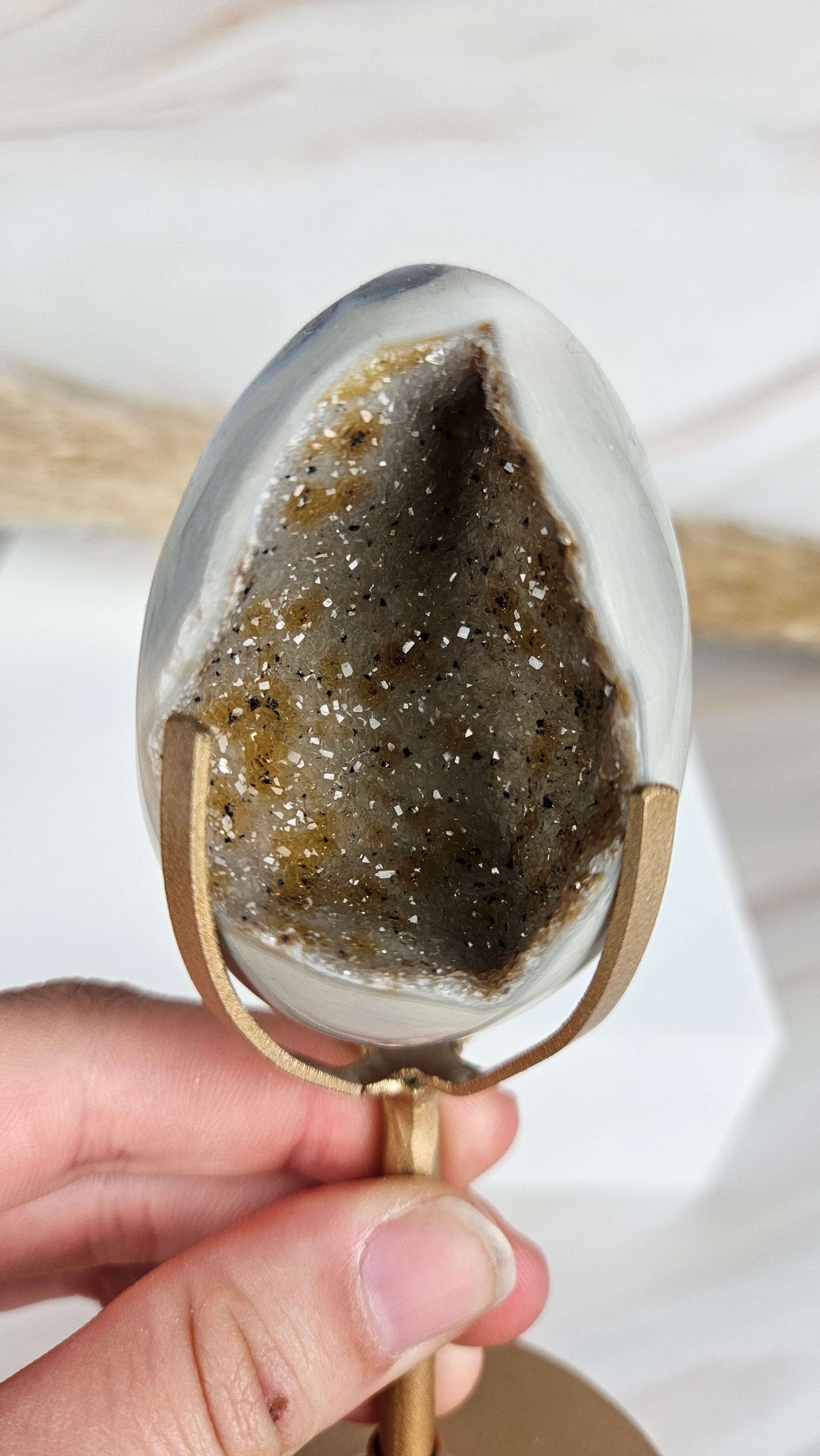 Druzy Achat Ei (53ei)