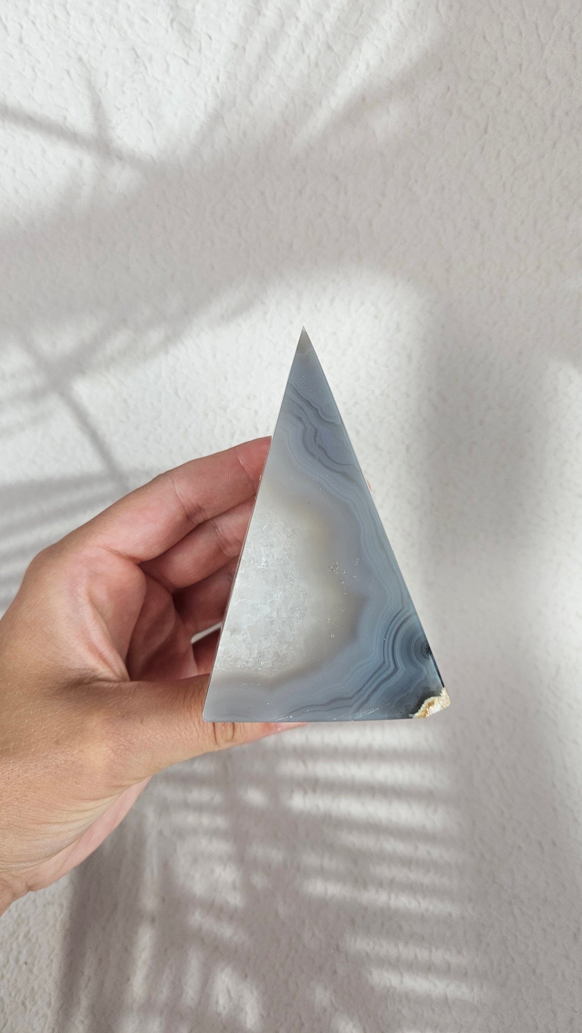 Druzy Achat Pyramide (40wy)