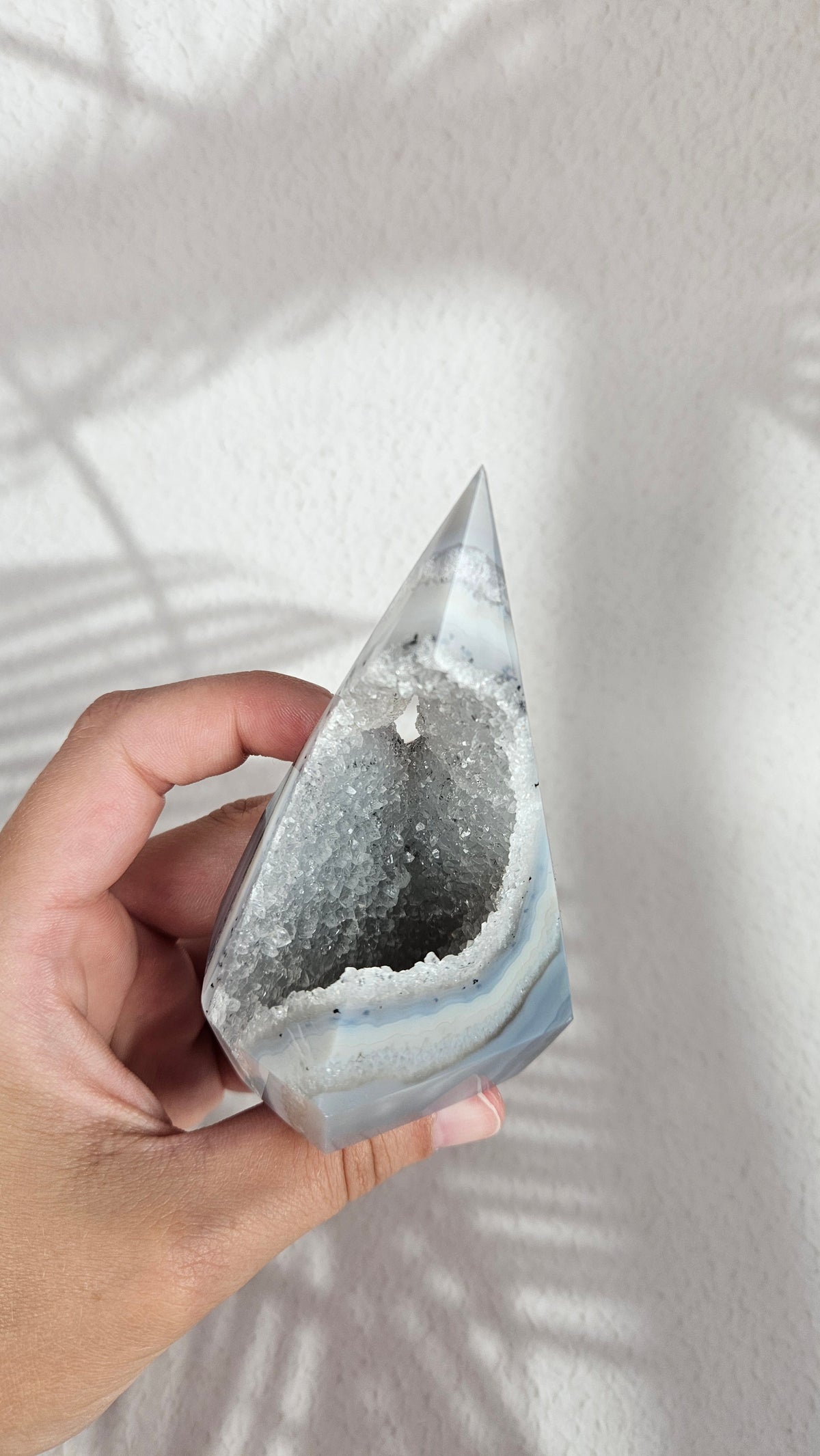 Druzy Achat Spitze (36uw)