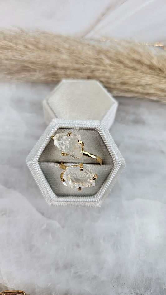 Bergkristall Ring in Gold (37be)