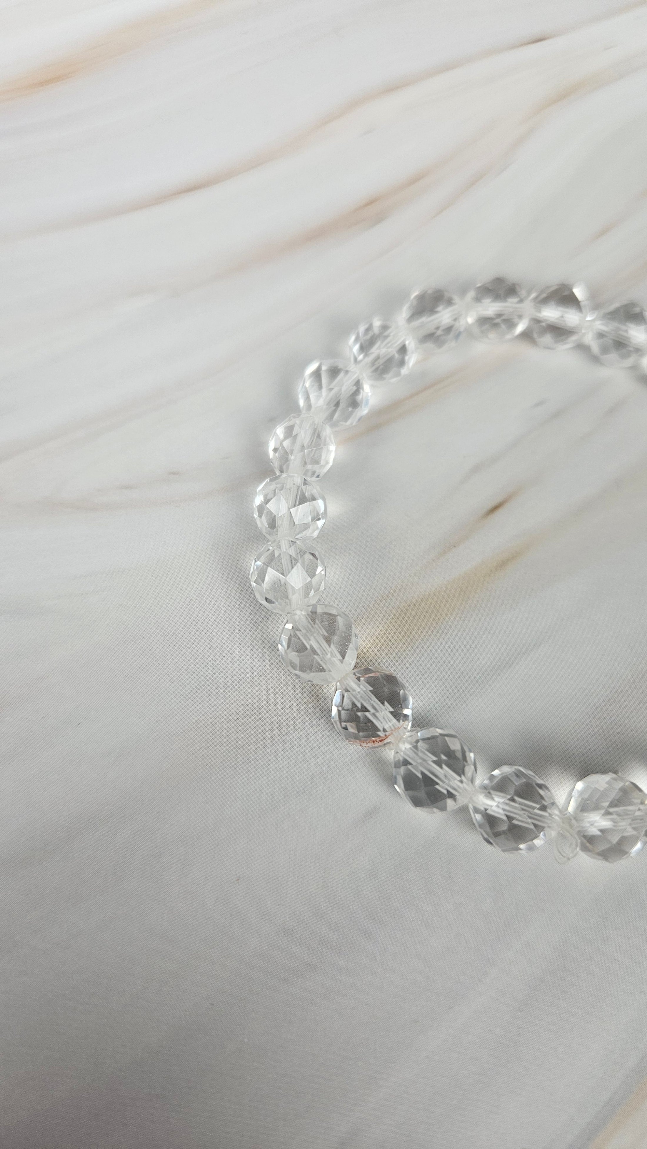 Faccetiertes Bergkristall Armband (16bec)