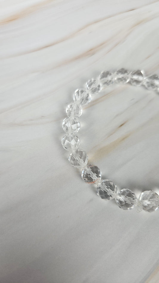 Faccetiertes Bergkristall Armband (16bec)