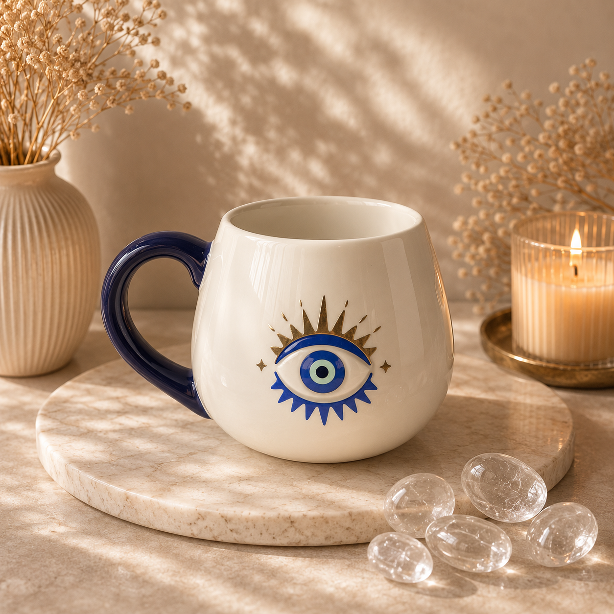 Abgerundeter Becher mit All Seeing Eye