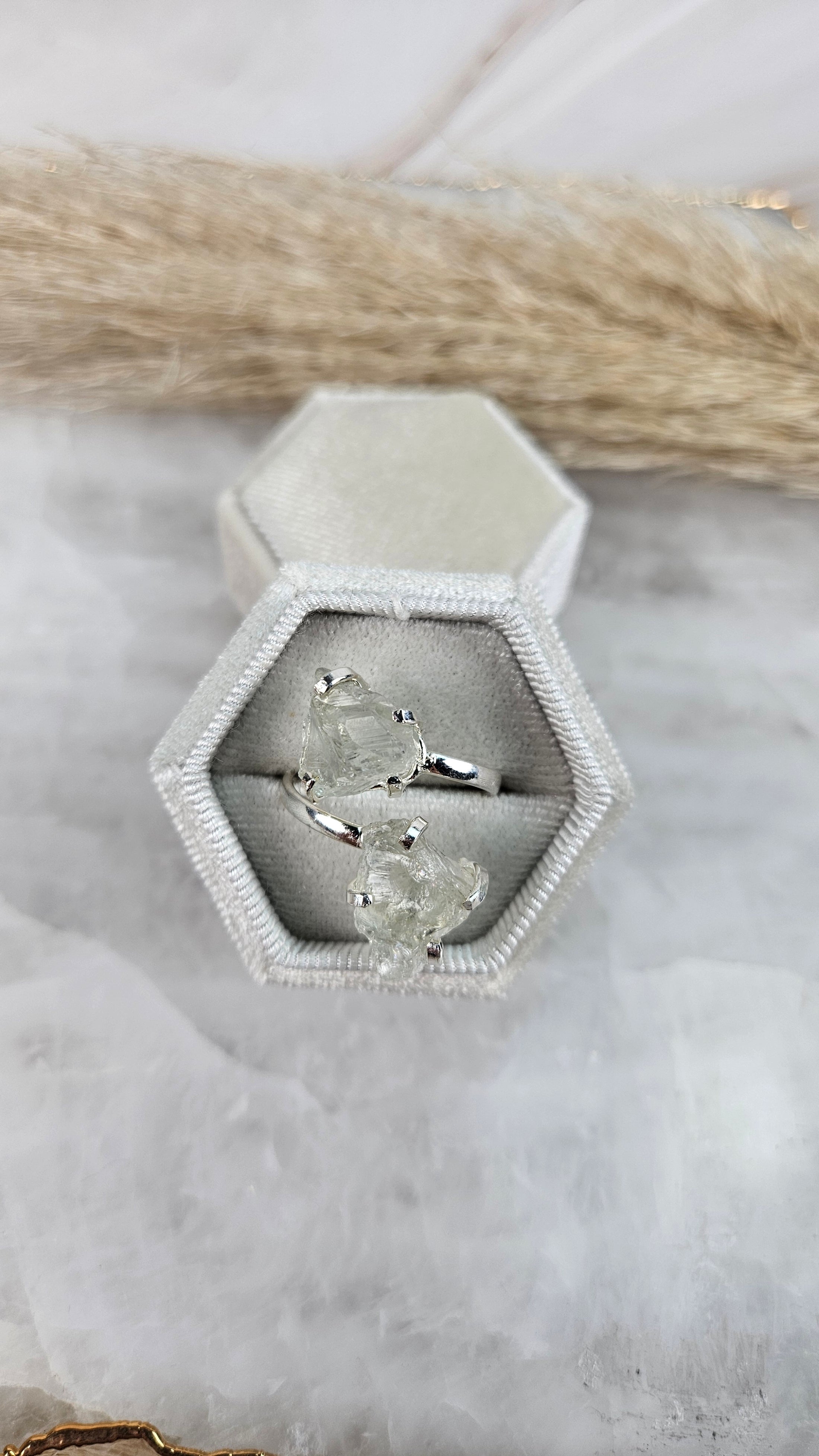 Prasiolith Ring in Silber (37re)