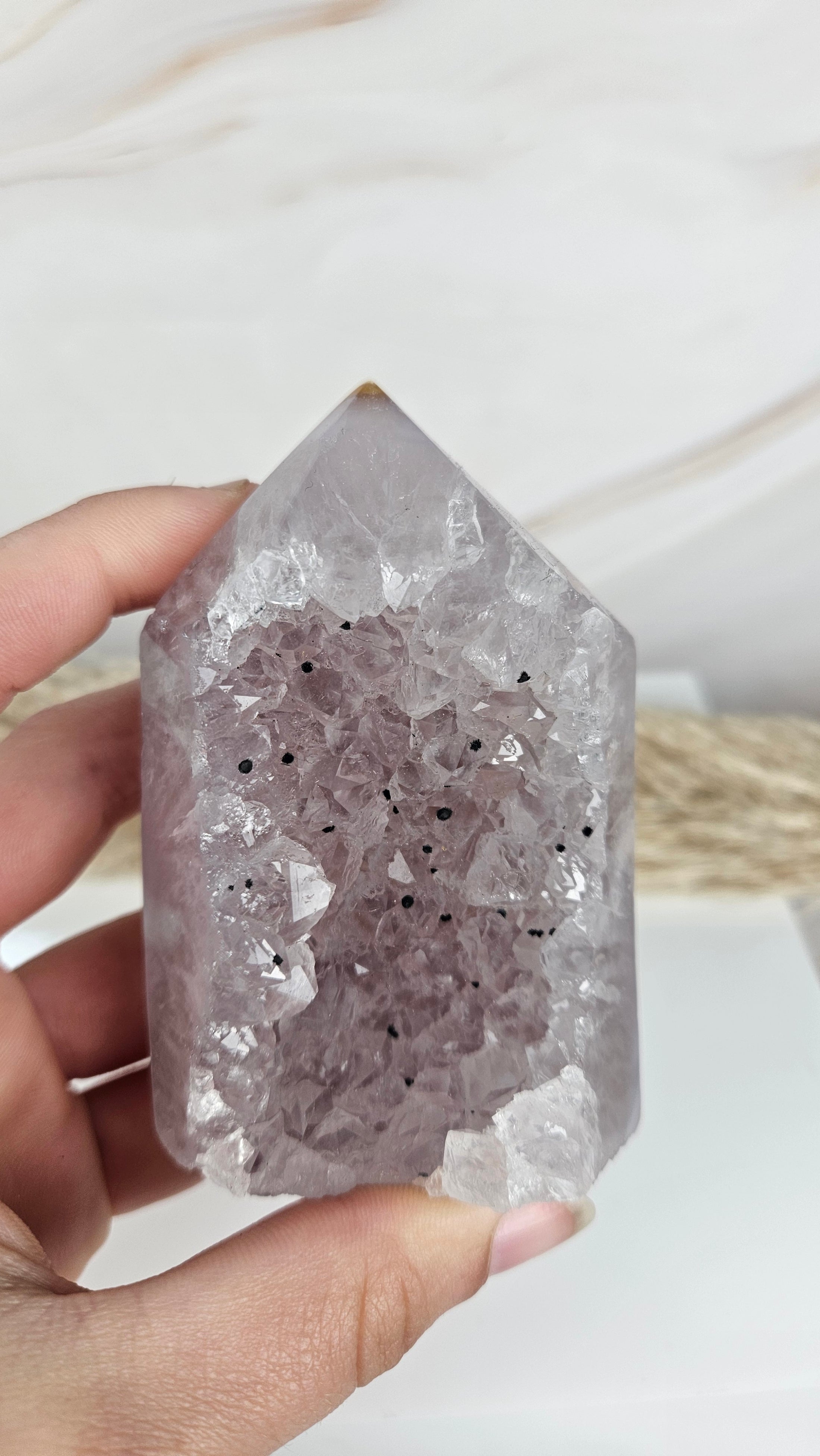 Druzy Achat Turm (46uu)