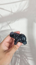Bild in Galerie-Betrachter laden, Fluorit Elefant in Grün/Lila/Blau (19flf)
