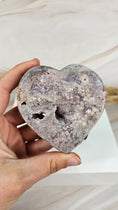 Bild in Galerie-Betrachter laden, Druzy Pink Amethyst Herz (52oo)
