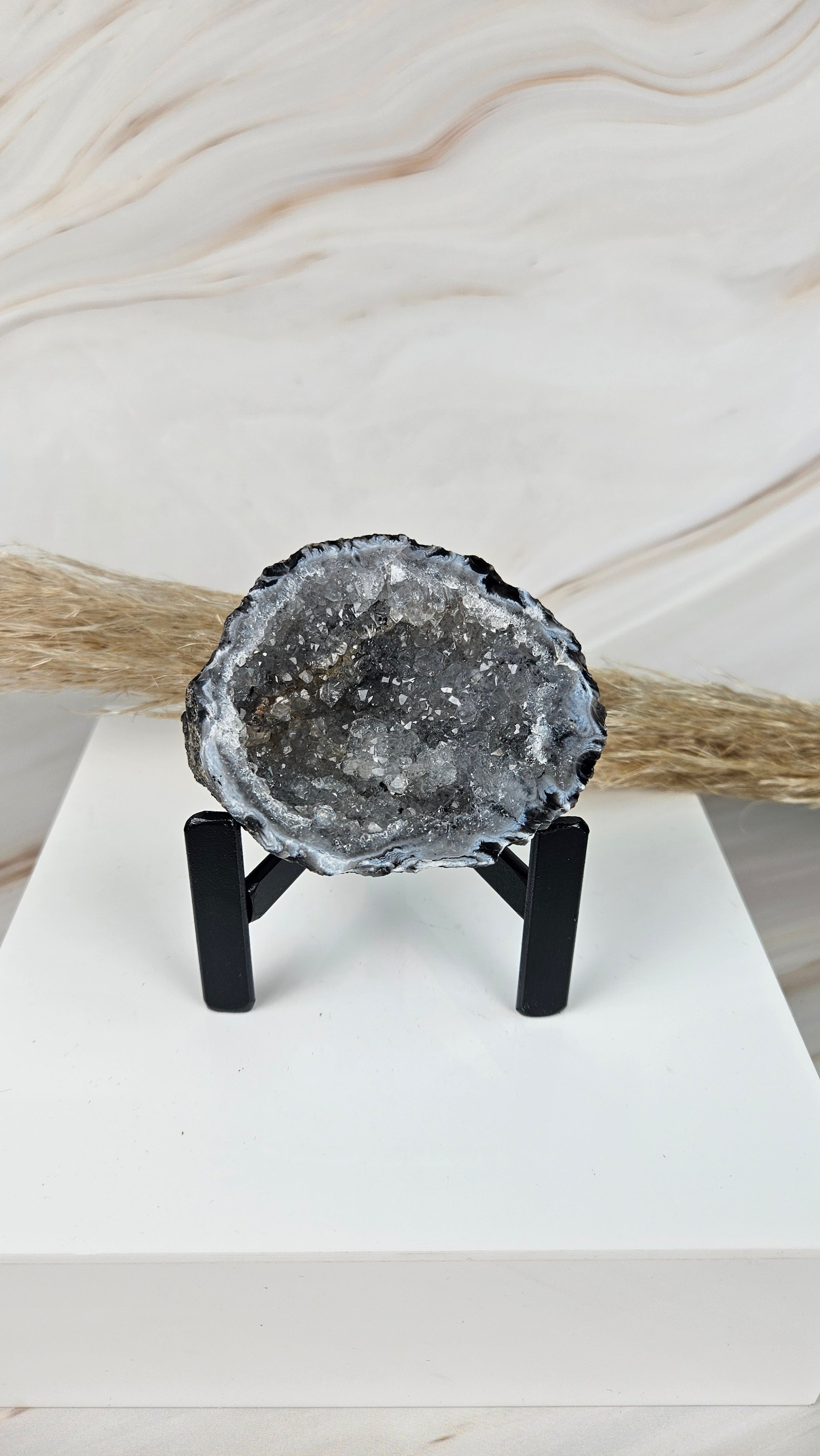 Achat Geode mit Stand (28wa)