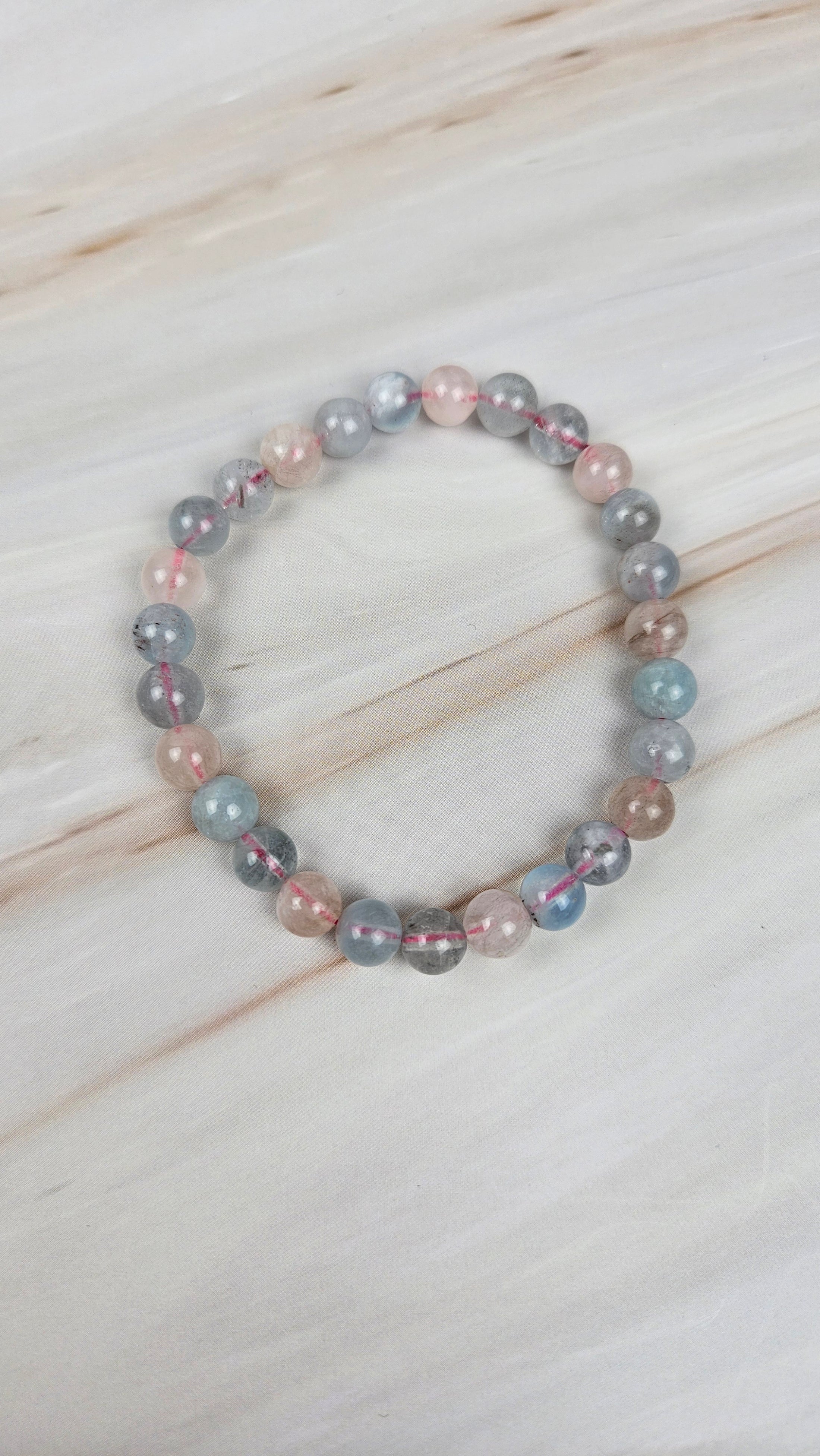 Morganit Kugelarmband (13morg)