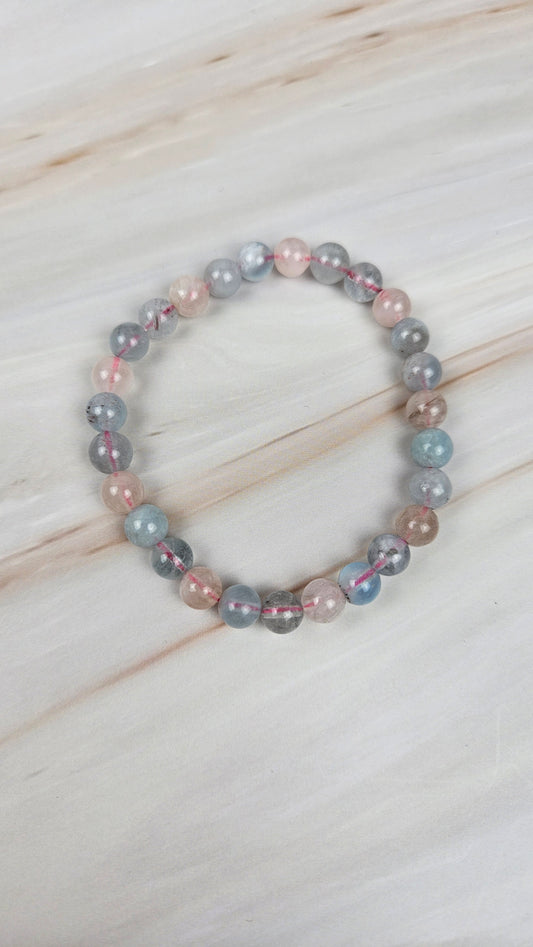 Morganit Kugelarmband (13morg)