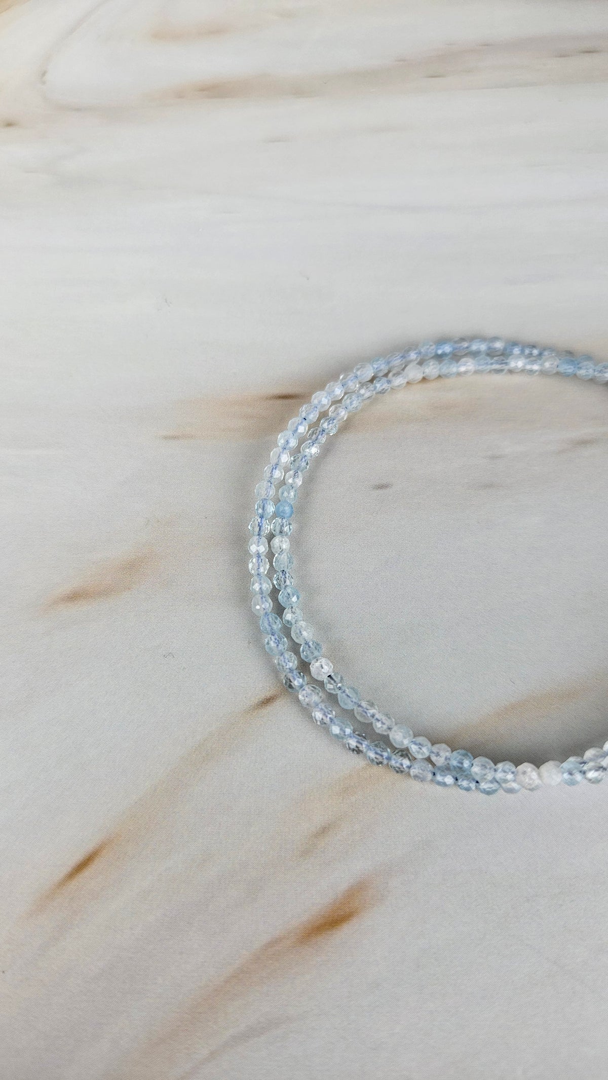 Faccetiertes Aquamarin Armband mit Magnetverschluss (19aq)