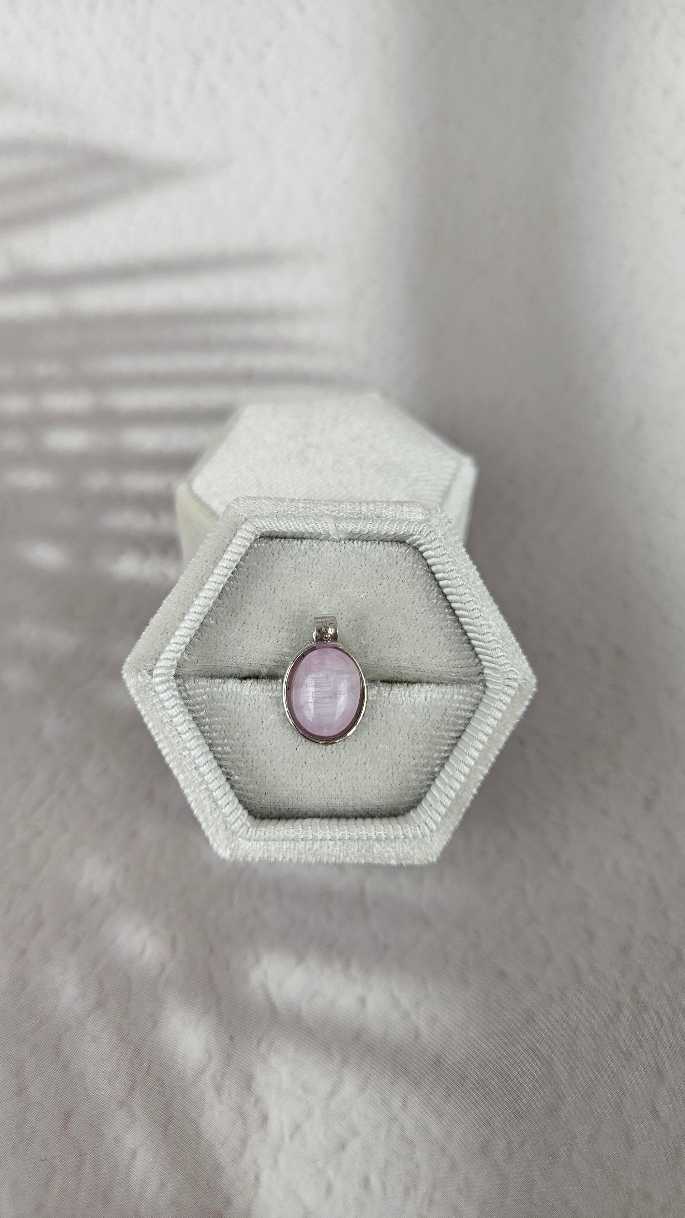 925 Silber Kunzit Anhänger (36kun)