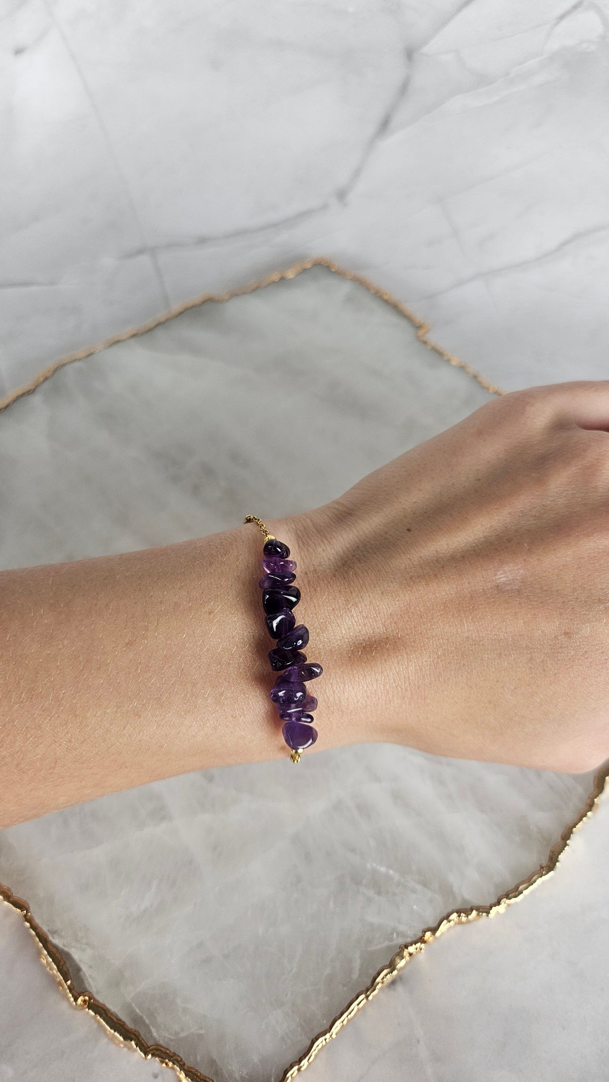 Amethyst Splitter Armband