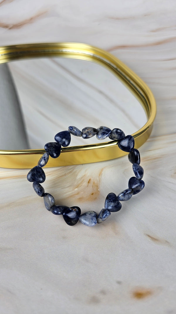 Sodalith Herz Armband (19sod)