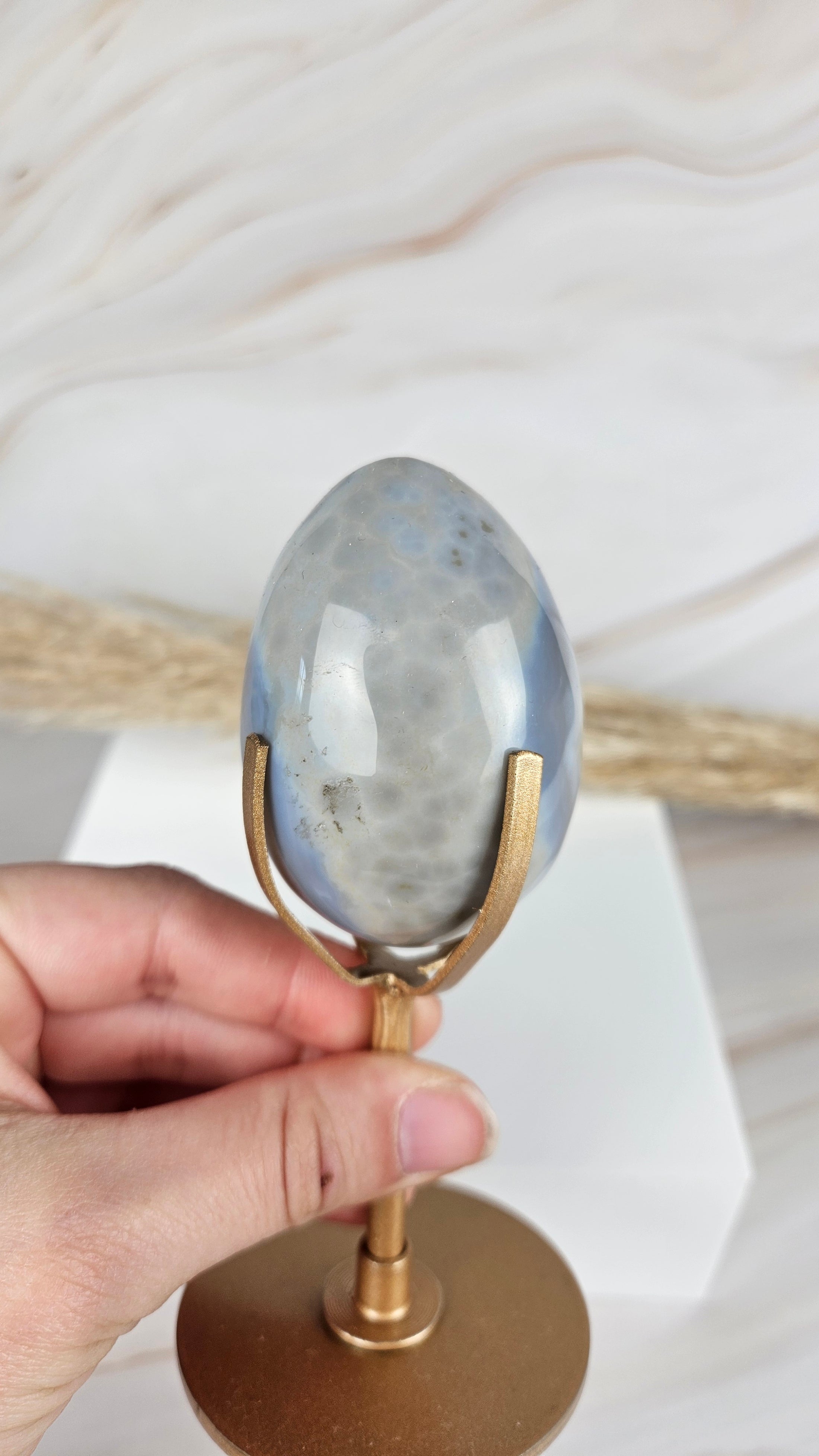 Druzy Achat Ei (53ei)